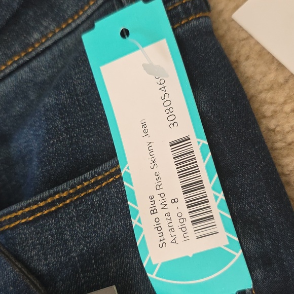 Studio Blue Aranza Mid Rise Skinny Jean Indigo Size 29 - Picture 6 of 6